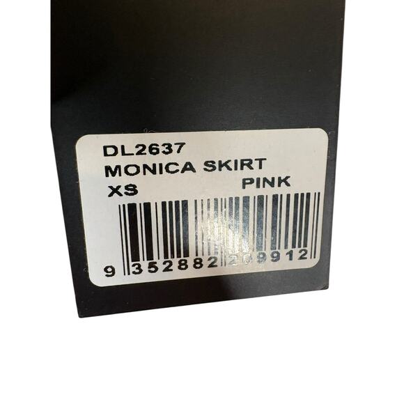 BY.DYLN Monica Jean Mini Skirt Sexy Edgy Y2K Streetwear Festival Pink Denim XS - Picture 10 of 10